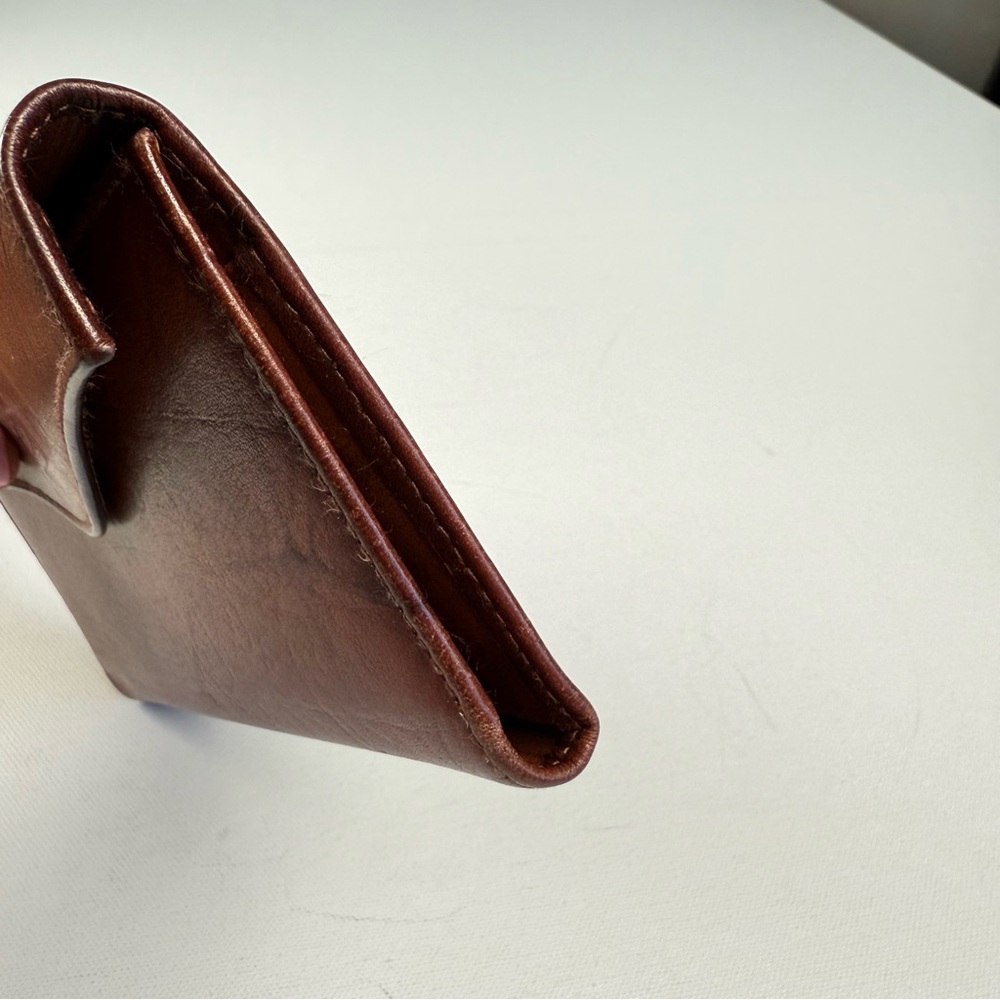 Buxton Brown Leather Long Bifold Wallet - Picture 11 of 15